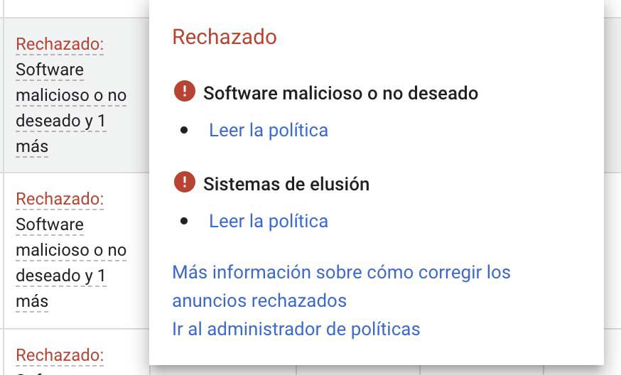 ¿Qué son los sistemas de elusión?: Infringir las políticas de Google Ads